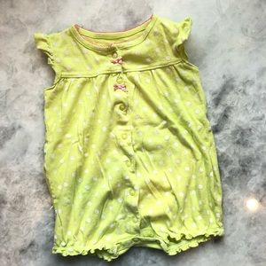12 Month Lime Green Baby Romper